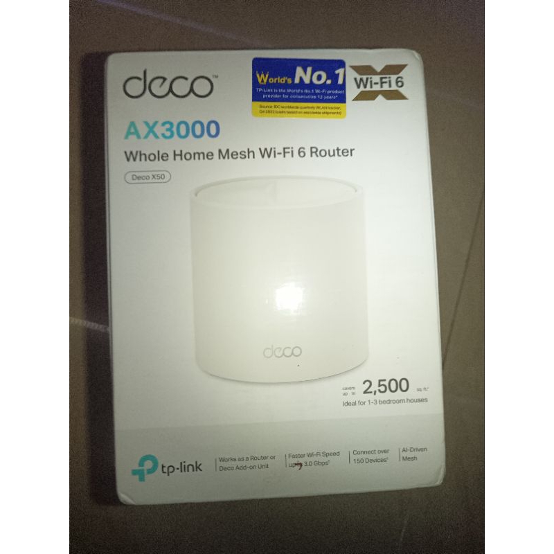 Jual Tp Link Deco X50 Router Mesti Wifi 6 AX3000 Mbps | Shopee Indonesia