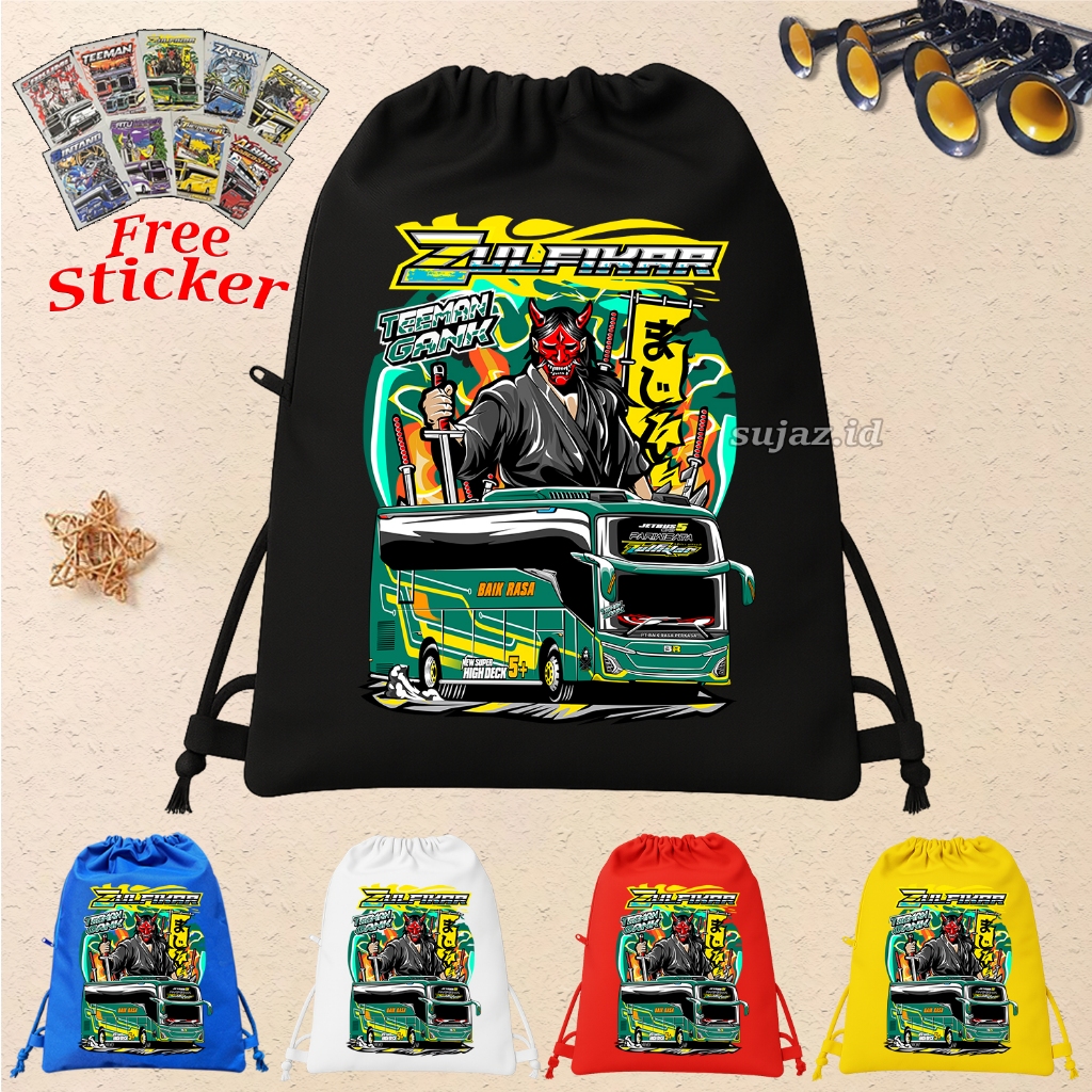 Jual Tas Serut Bus Mania ZULFIKAR Tas Gendong Tahan Air Fungsional FREE ...