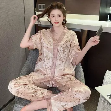 Baju Tidur Piyama Pajamas Wanita Baju Tidur Wanita Piyama Satin Wanita Dewasa Import Full