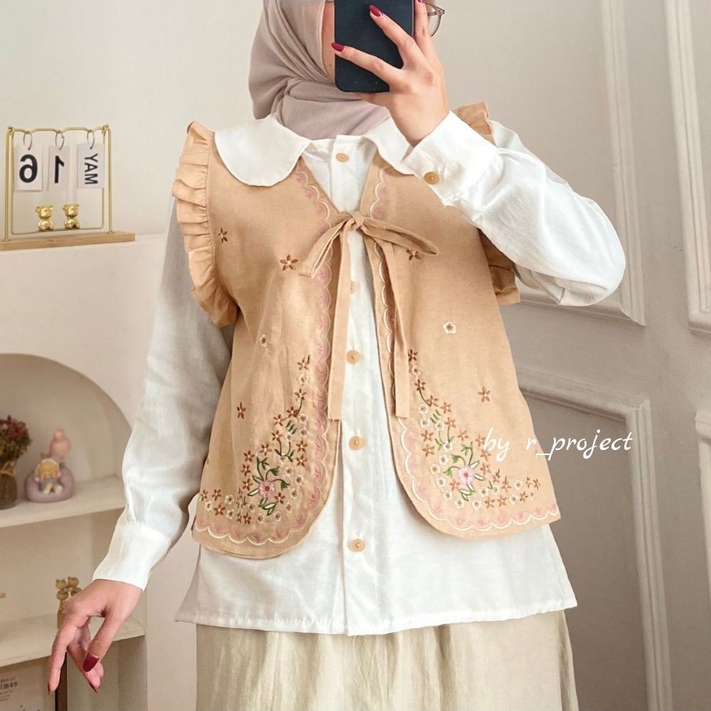 Jual Deedye shirt | atasan wanita bordir rompi - atasan korea style ...