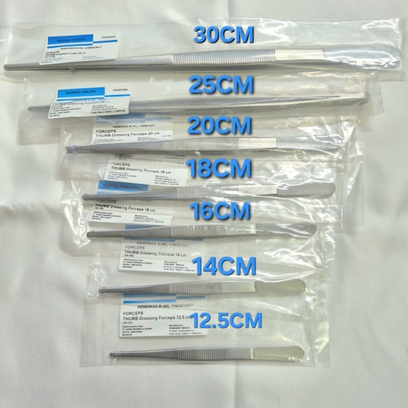 Jual Pinset Anatomi Medis 12.5cm 14cm 16cm 18cm 20cm 25cm 30cm Pinset ...