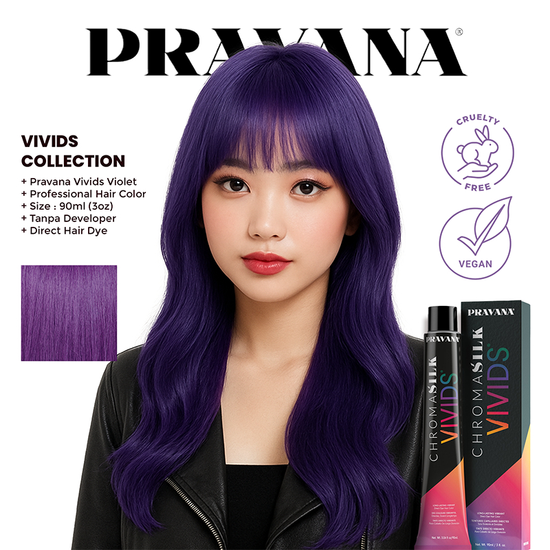 Jual PRAVANA VIVIDS VIOLET - Vegan Hair Color (Cat Rambut) | Shopee ...