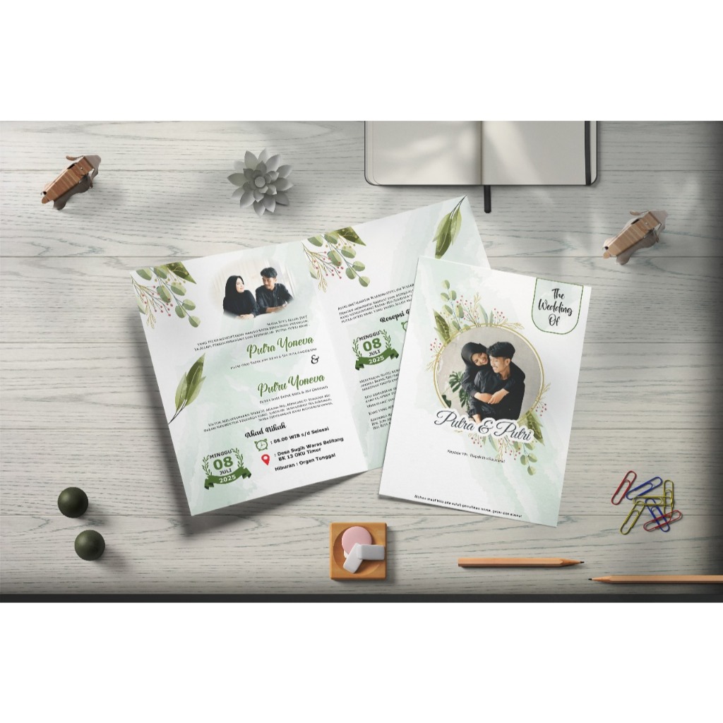 Jual Undangan Kekinian free foto bahan bc elegan dan menarik | Shopee ...