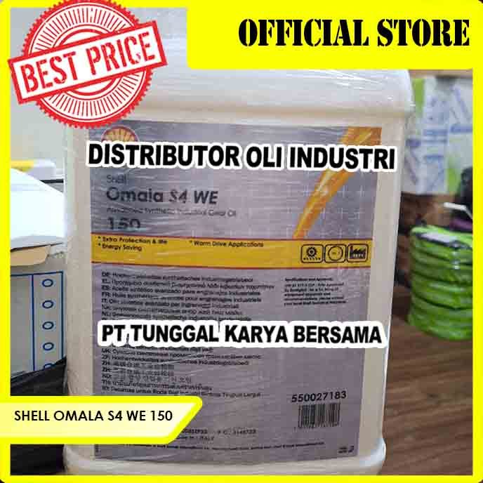 Jual SHELL OMALA S4 WE 150 ( SYNTHETIC PAG GEAR OIL - 5 Liter ...