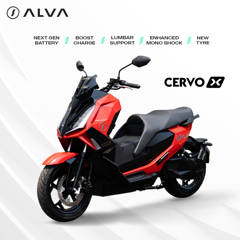 ALVA - ALVA CERVO X Sepeda Motor Listrik 1 Baterai