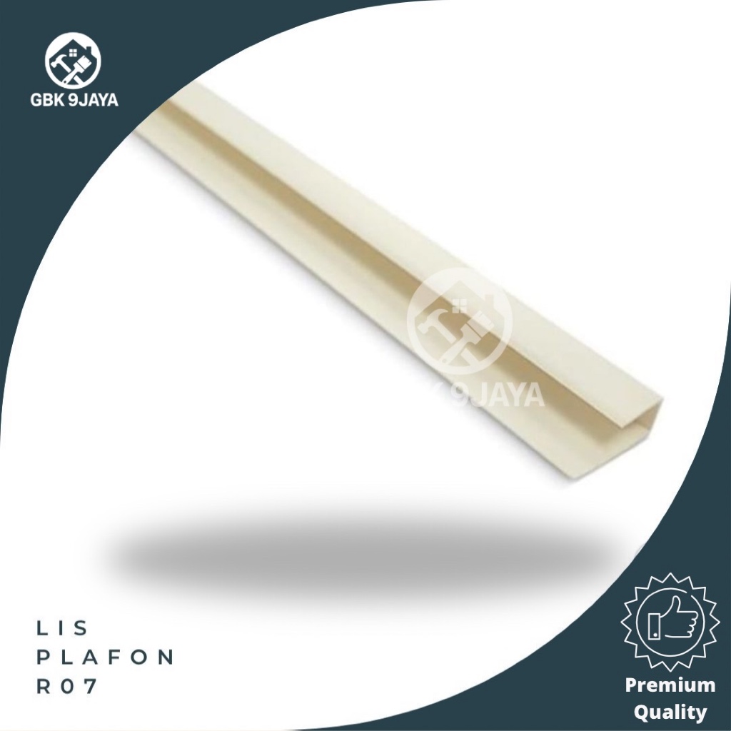 Jual Lis Plafon PVC Pinggir Putih Minimalis R07 Panjang 100cm Lis ...