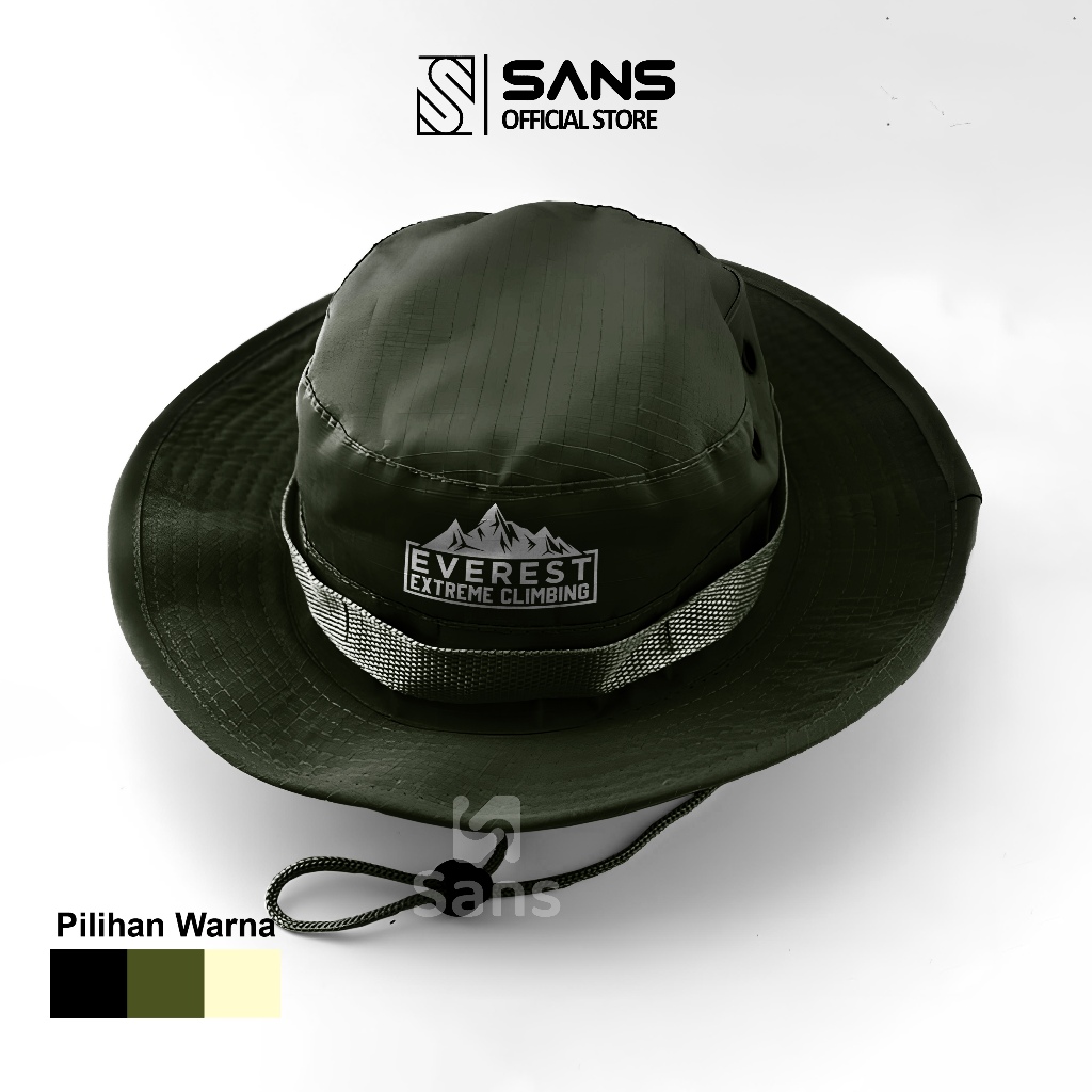 Jual Topi Rimba Hat Logo Everest Exstreme Climbing - Topi Rimba Outdoor ...