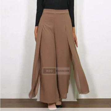 Celana Kulot Lurus Ameera Kulot Layer Kanan Kiri Celana Kulot Bahan Ceruti