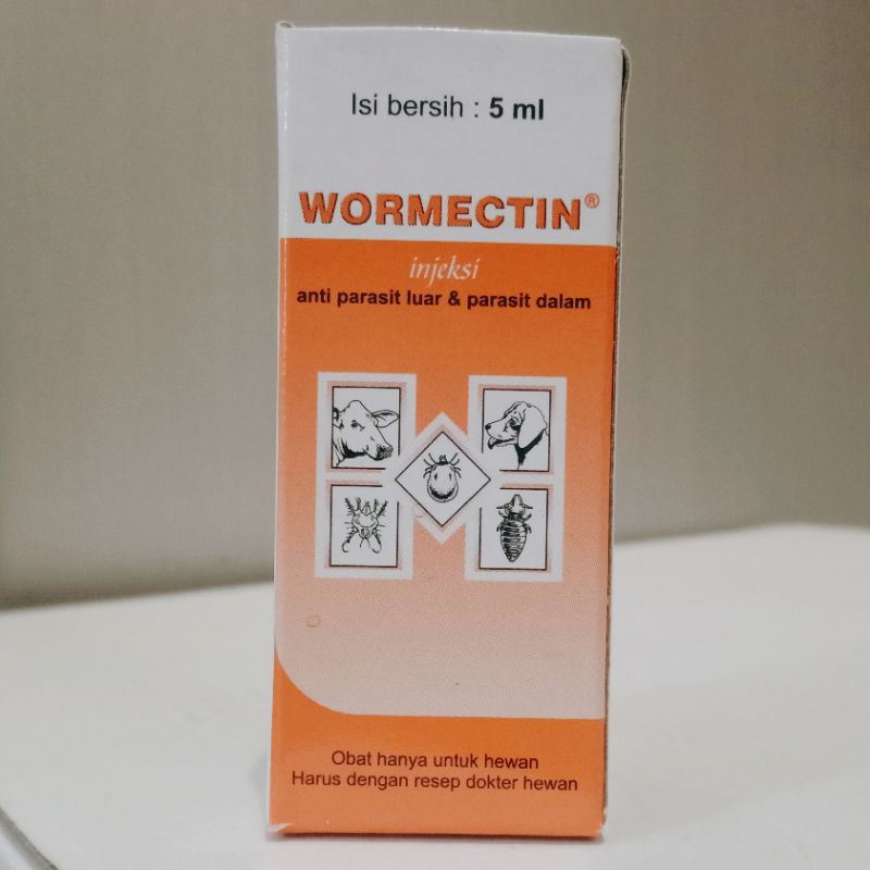 Jual Wormectin 5 ml Obat kutu anti jamur cacing parasit ternak | Shopee ...