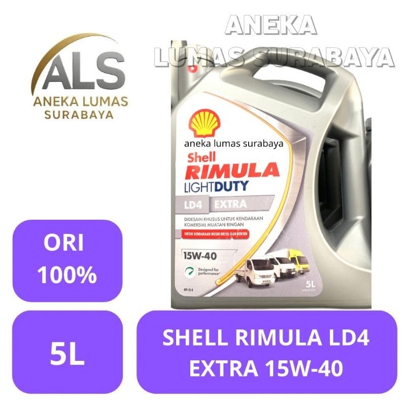 Jual Shell Rimula LD4 15w-40 (5L) / Oli mesin Diesel Original scan ...