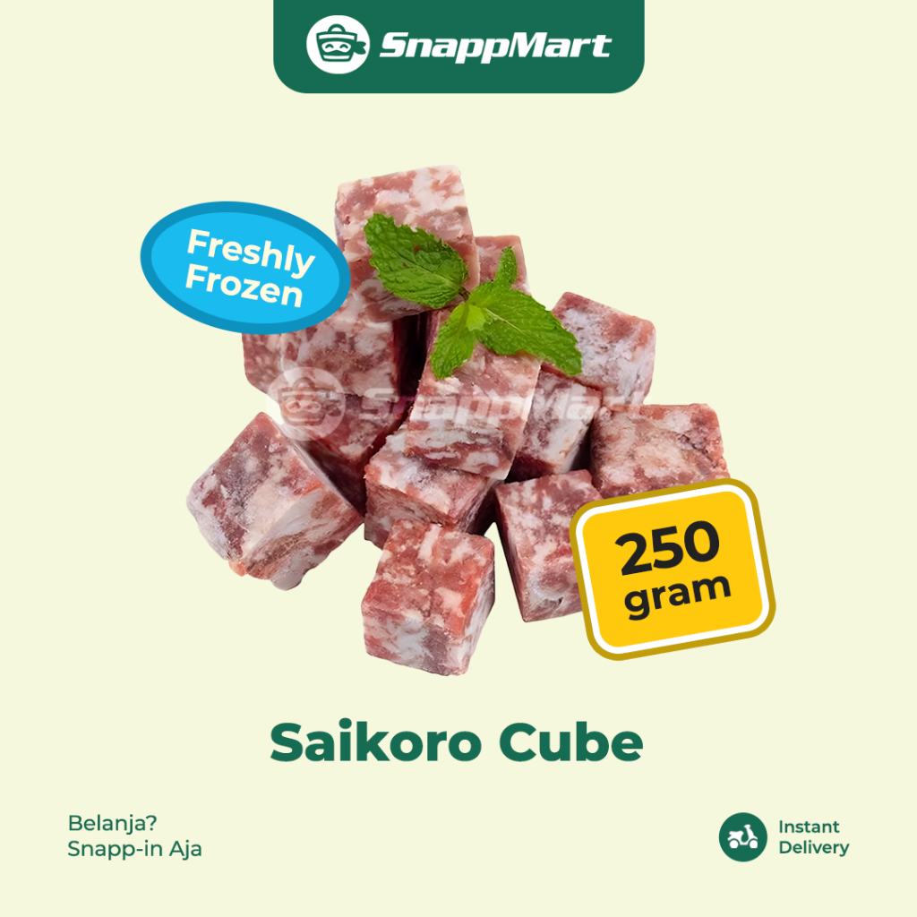 Jual Saikoro Cube Beef Fresh (250 gram) - INSTANT / SAMEDAY - Daging ...