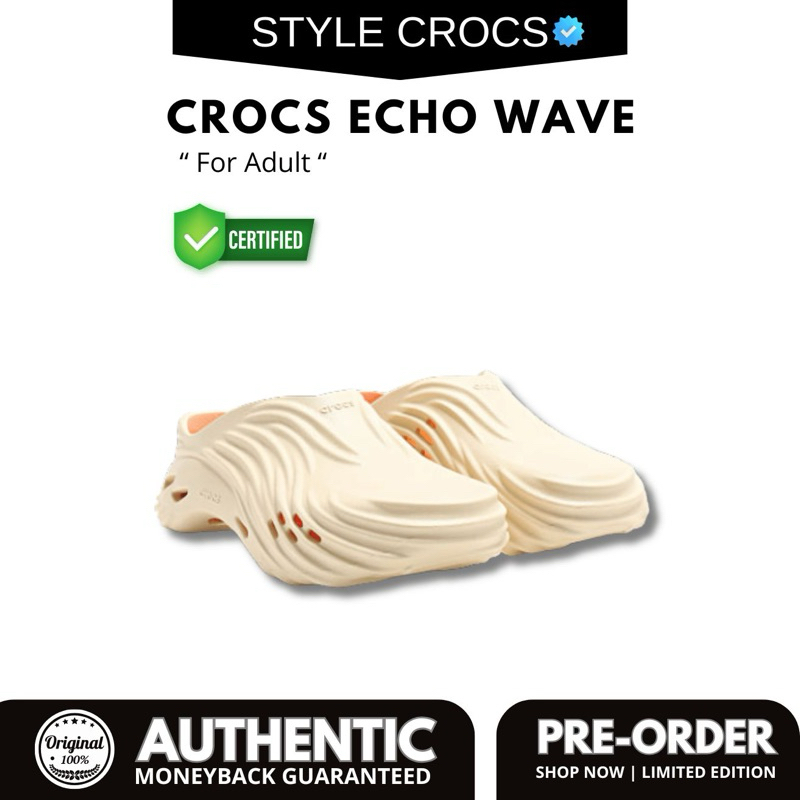 Jual CROCS ECHO WAVE UNISEX 100% ORIGINAL | Shopee Indonesia