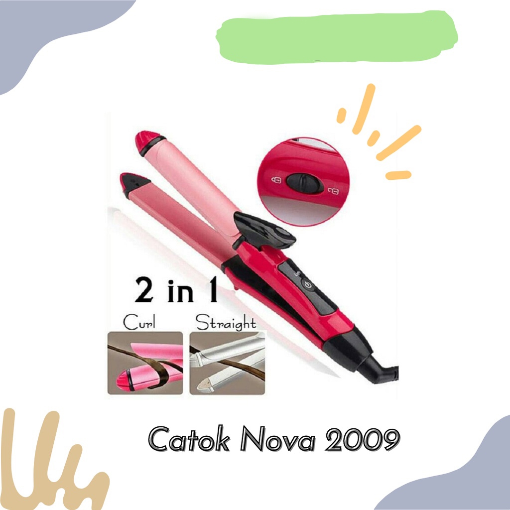 Jual Catok Nova 2 in 1 curly straight lurus keriting nhc - 2009 IJN ...