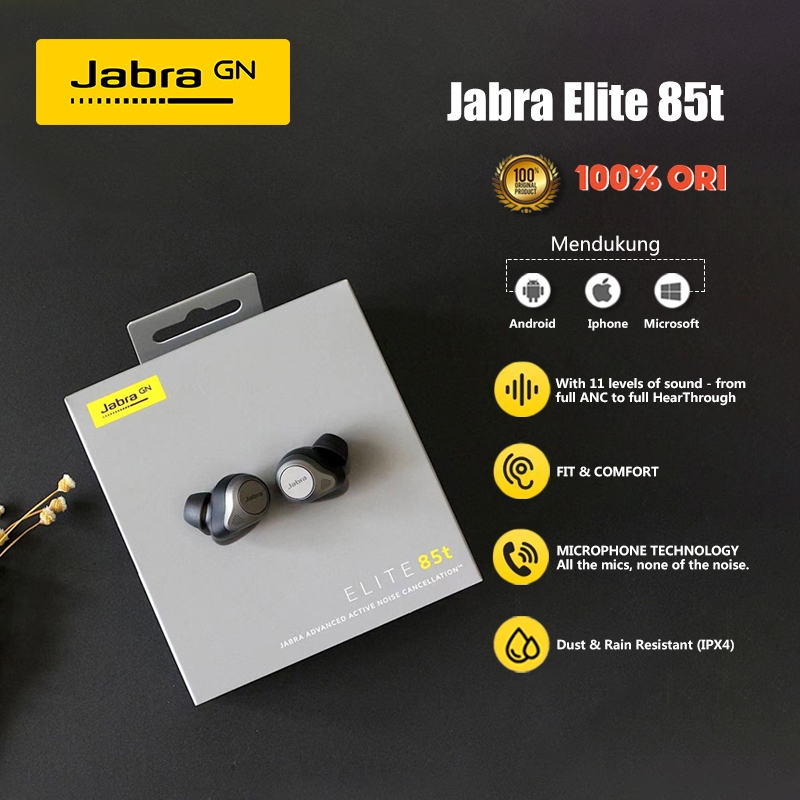 Jual Jabra Elite 85t Headset Bluetooth Noise Cancellation True