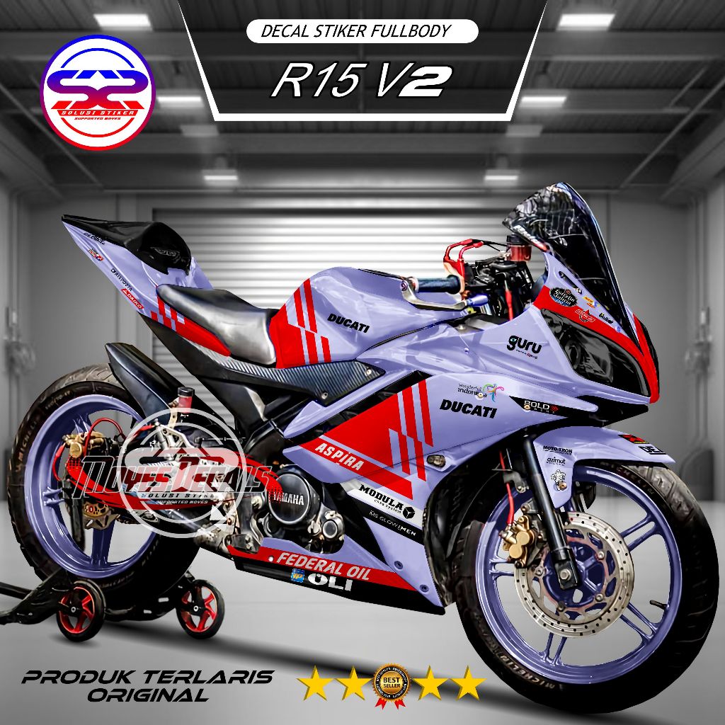 Jual Ducati Decal Stiker Fullbody R15 V2 Desain 2 Warna Racing | Shopee ...