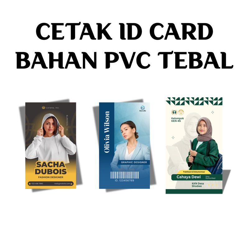 Jual CETAK KARTU BAHAN PVC | ID DARD | Shopee Indonesia