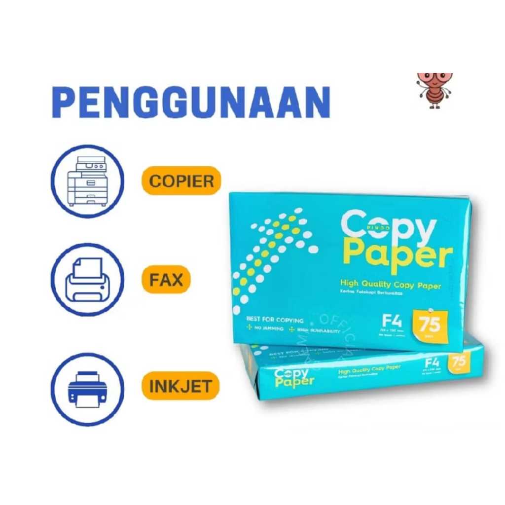 Jual Kertas Hfs Ukuran A4 Warna Putih / Kopy Paper / Kertas Foto Kopy ...