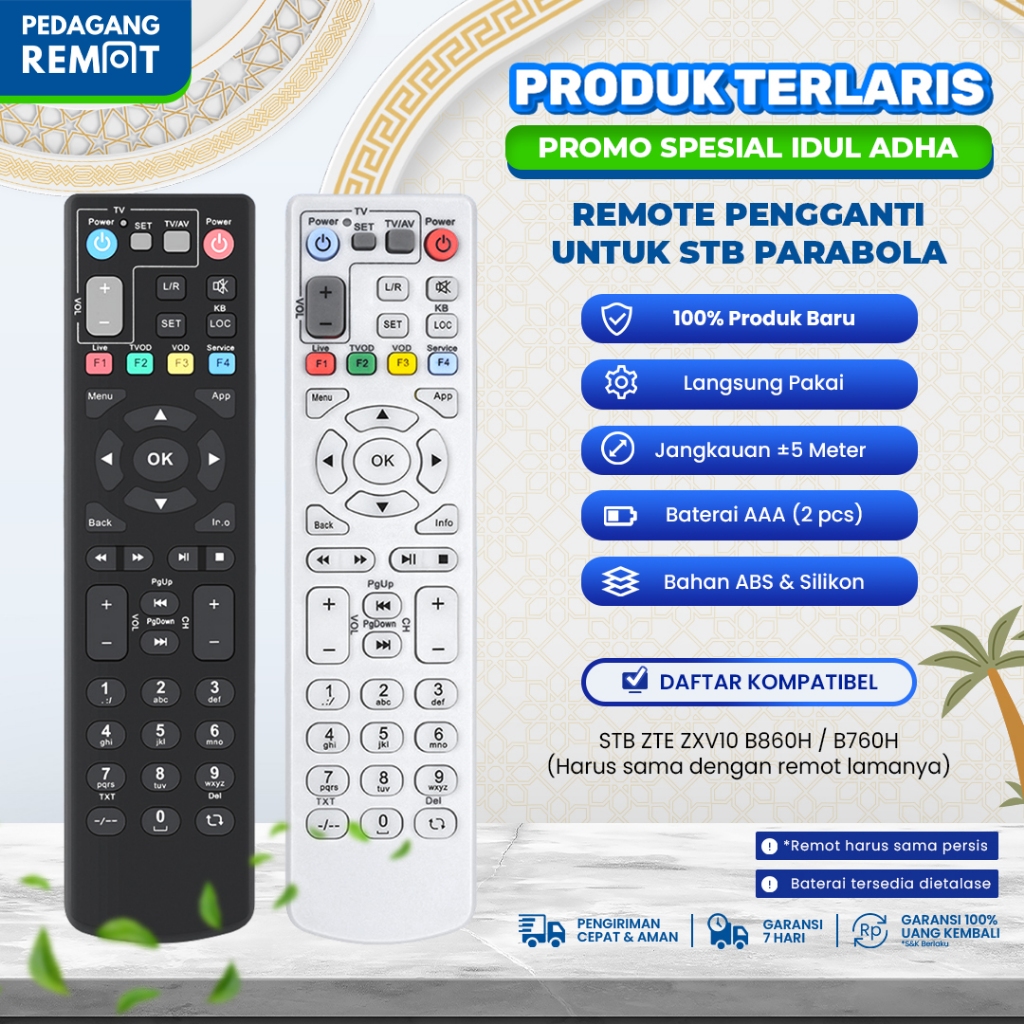 Jual Remot Remote Receiver STB Android TV BOX ZTE ZXV10 B860H B760H ...