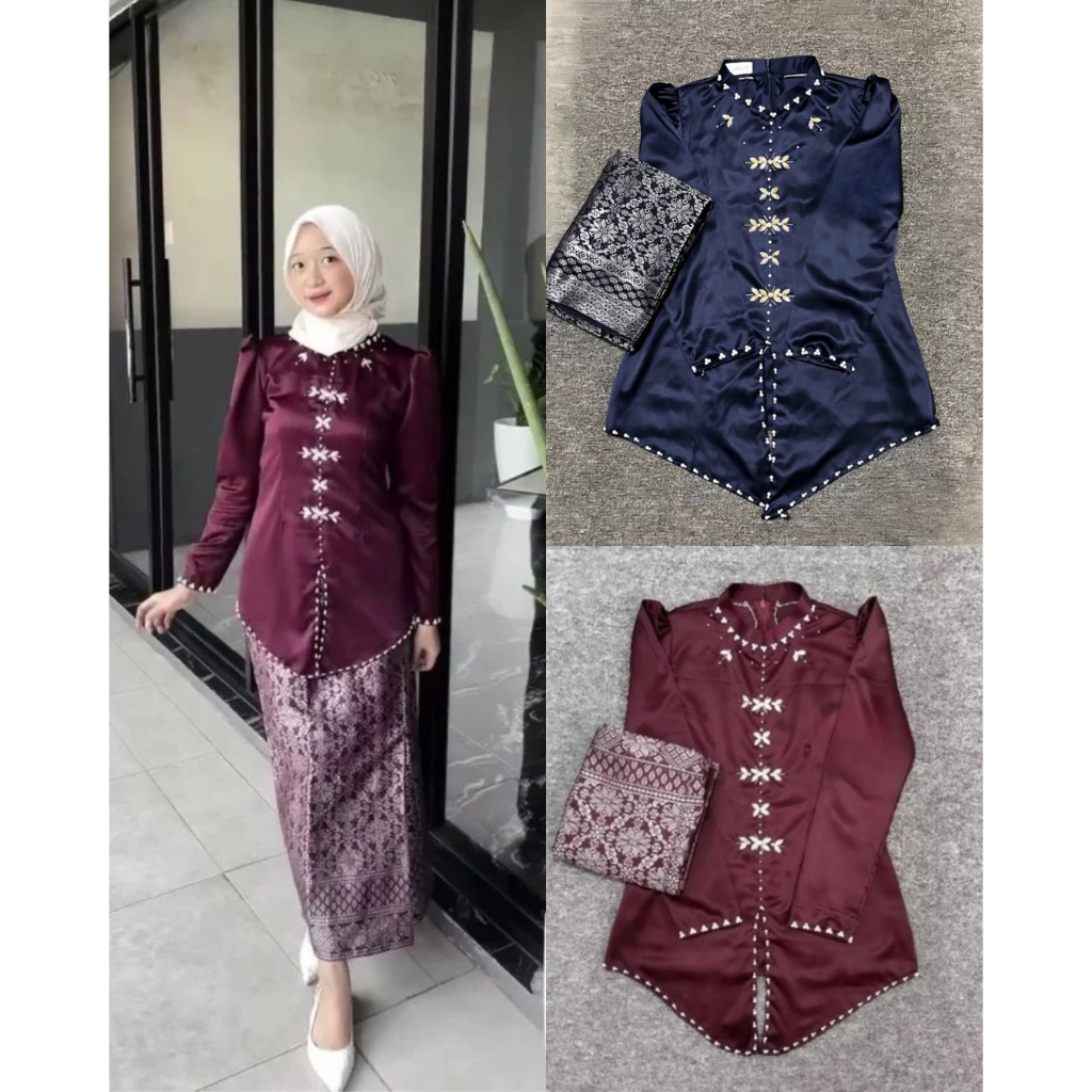 Jual Alana One Set Baju Kurung Melayu Rok Songket Modern Premium ...