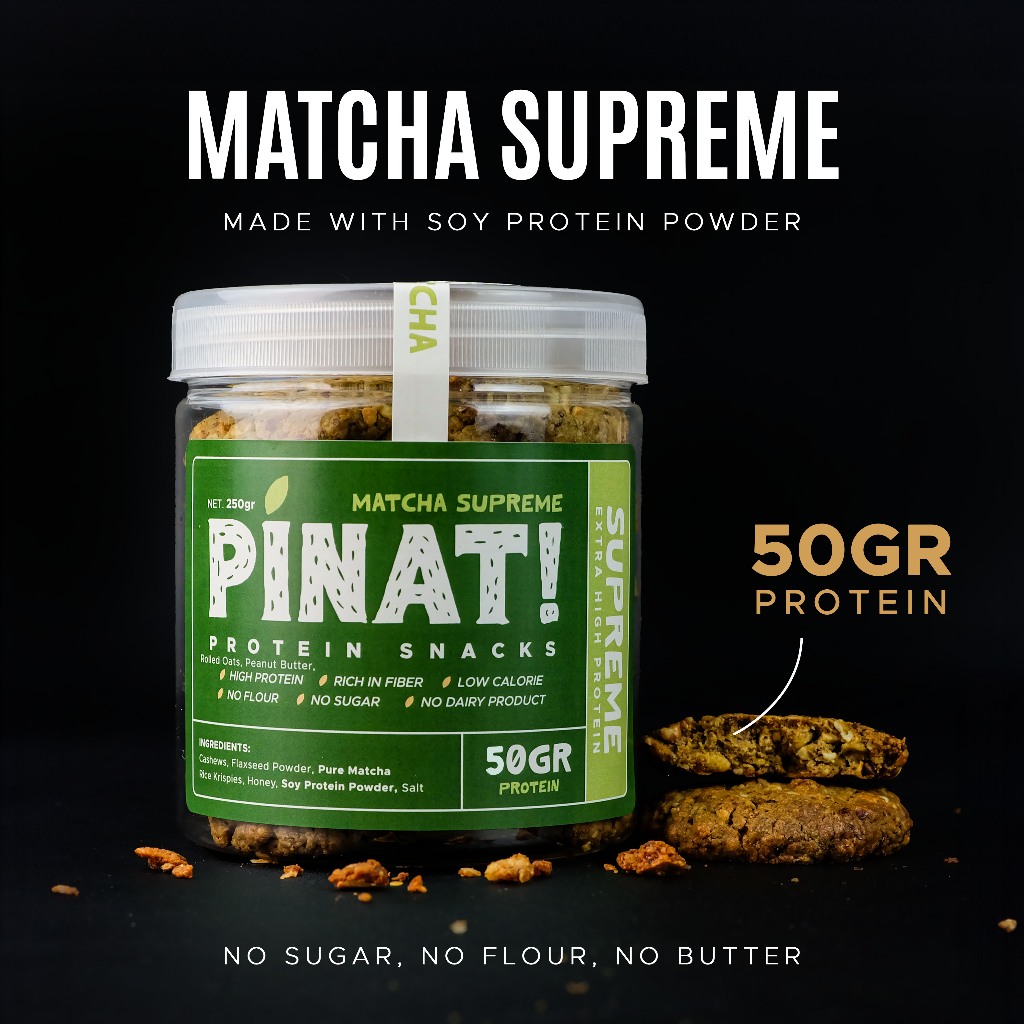 Jual PINAT! | HIGH PROTEIN PEANUT OATMEAL DIET COOKIES | MATCHA SUPREME ...