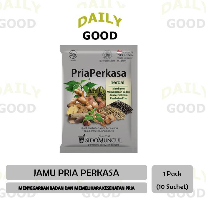 Jual Jamu Pria Perkasa Sido Muncul 10's Herbal - Menambah Stamina Pria ...