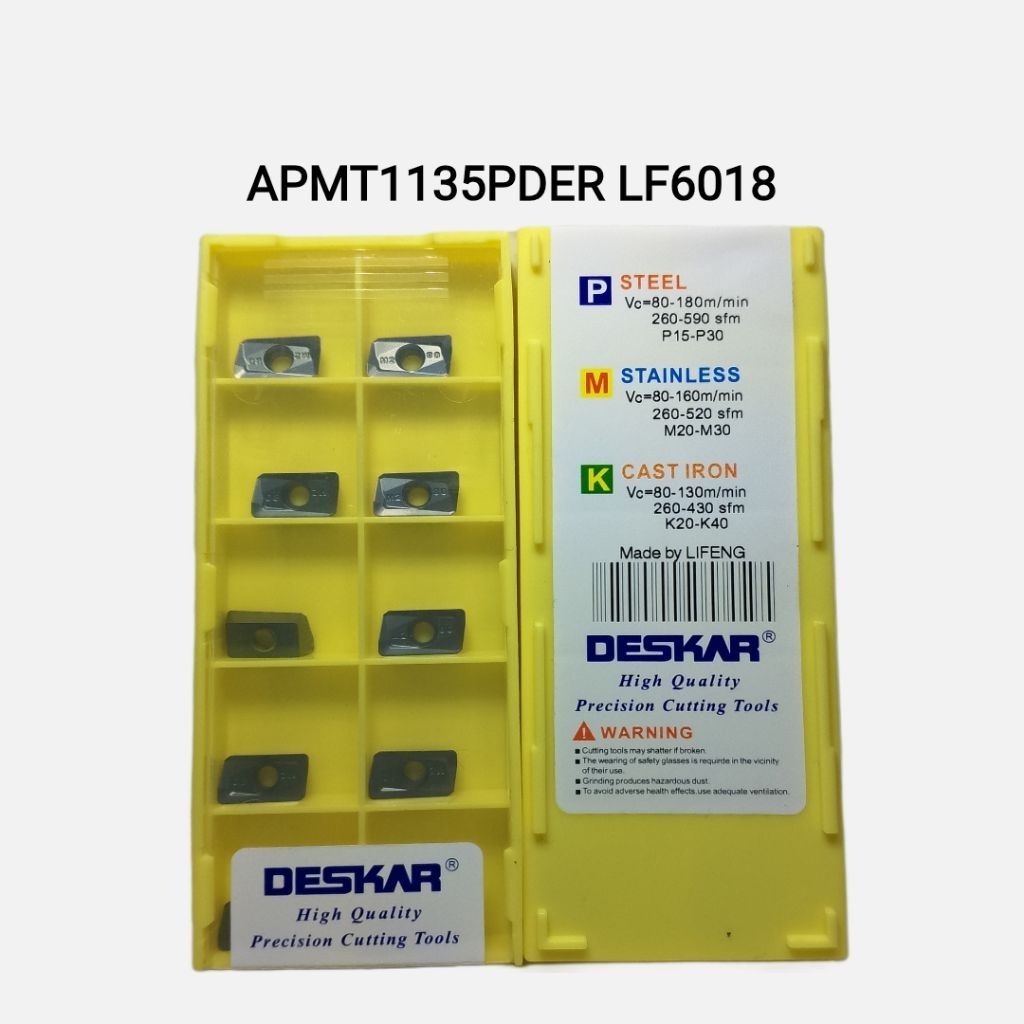 Jual APMT1135PDER M2 LF6018 DESKAR Insert APMT1135 PDER mata pisau ...