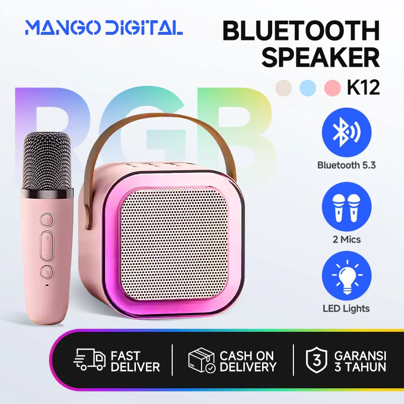 Jual Speaker bluetooth portable Mic set Karaoke Set Bluetooth Mini Full ...