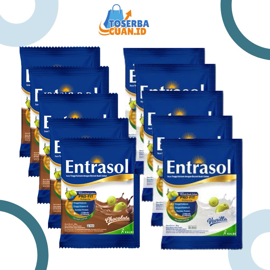 Jual Entrasol Gold Sachet Renceng Vanila Coklat 10 PCS | Shopee Indonesia