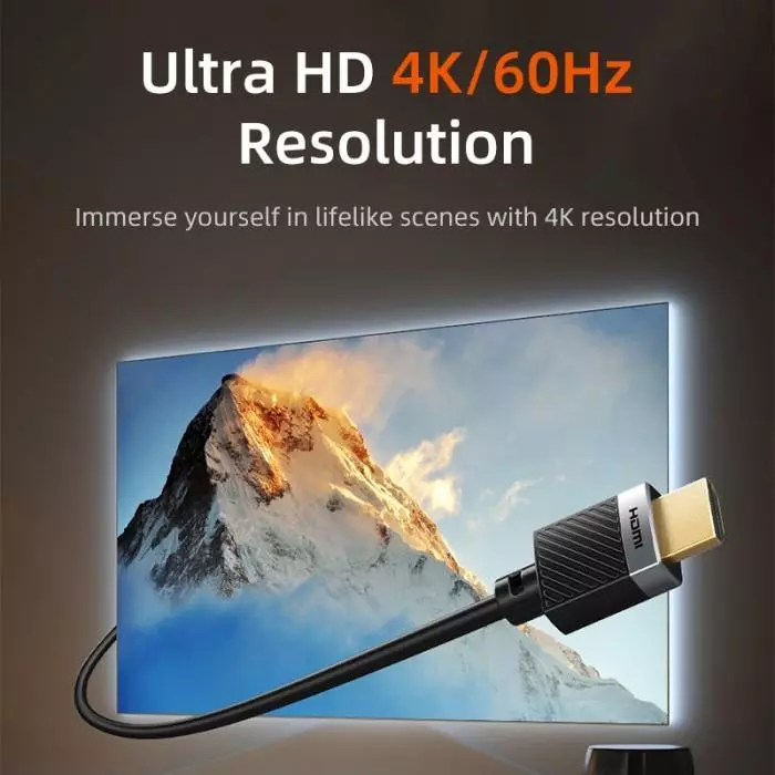 CABLETIME Kabel HDMI Male to Male 2.0 Ultra HD 4K 1080p HDR ARC Exclusive Series