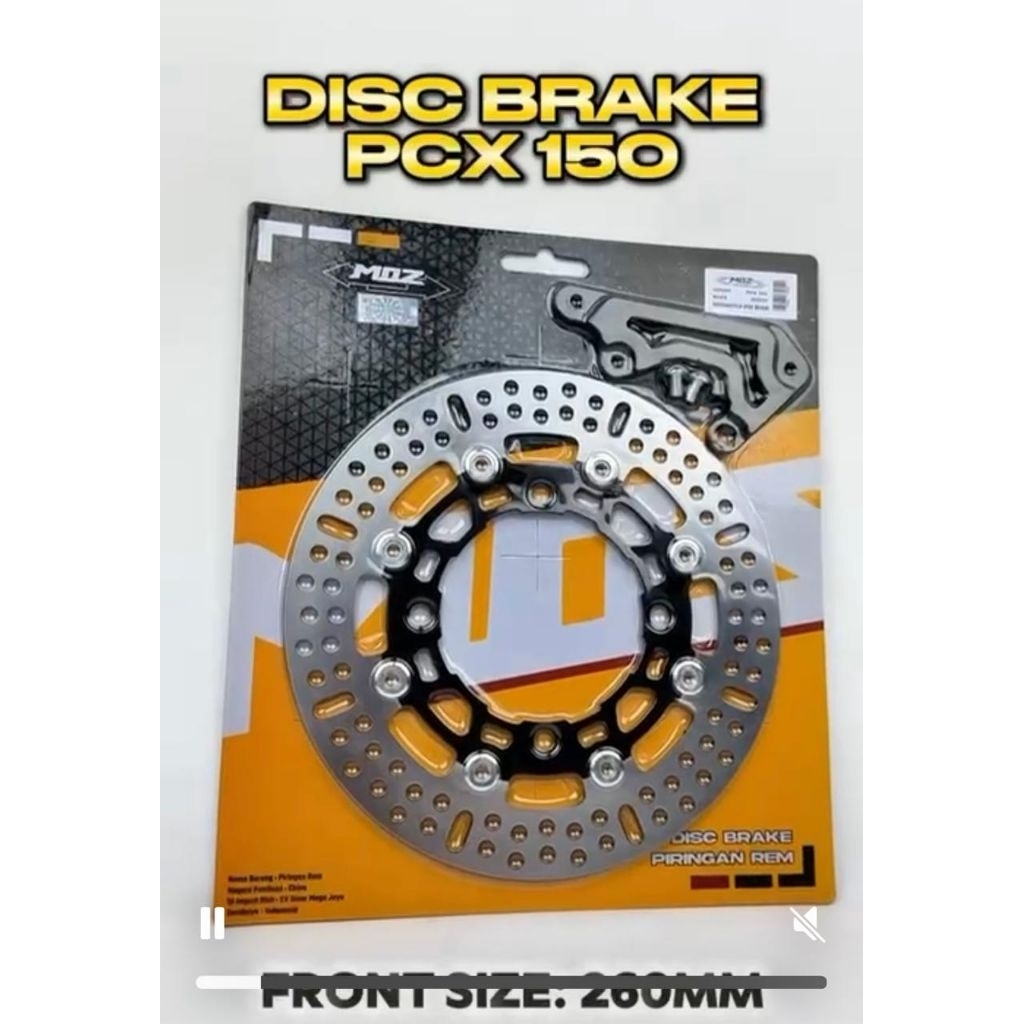 Jual Disc Piringan Depan Pcx 150 Cbs dan pcx 160 uk 260 mm+ breket MOZ ...
