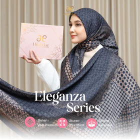 Hijabdae Hijab Motif Voal Premium Eleganza Series (Hijab Segiempat Motif Voal Premium)