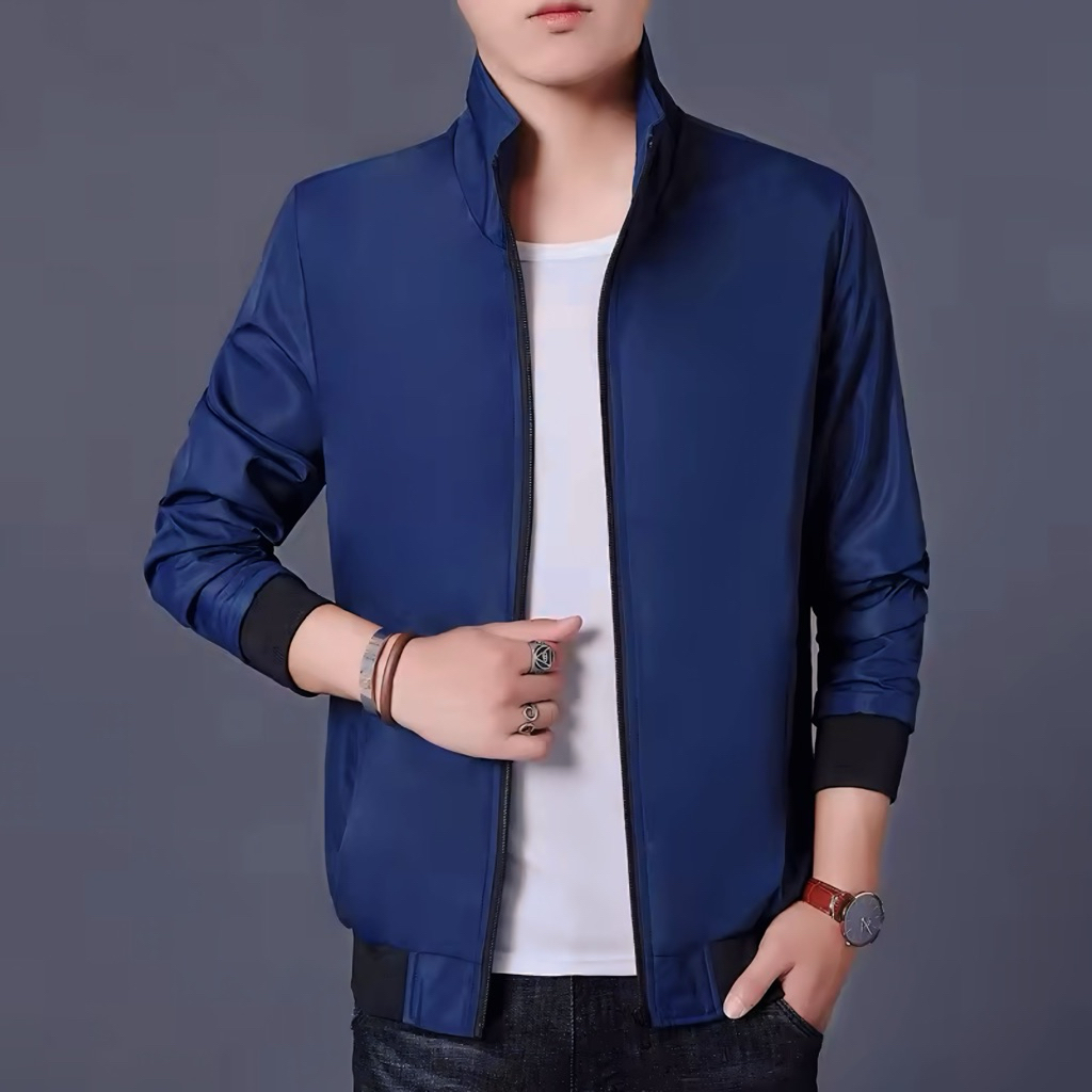 Jual Jaket baseball pria basic hangat ringat tidak gerah | Shopee Indonesia