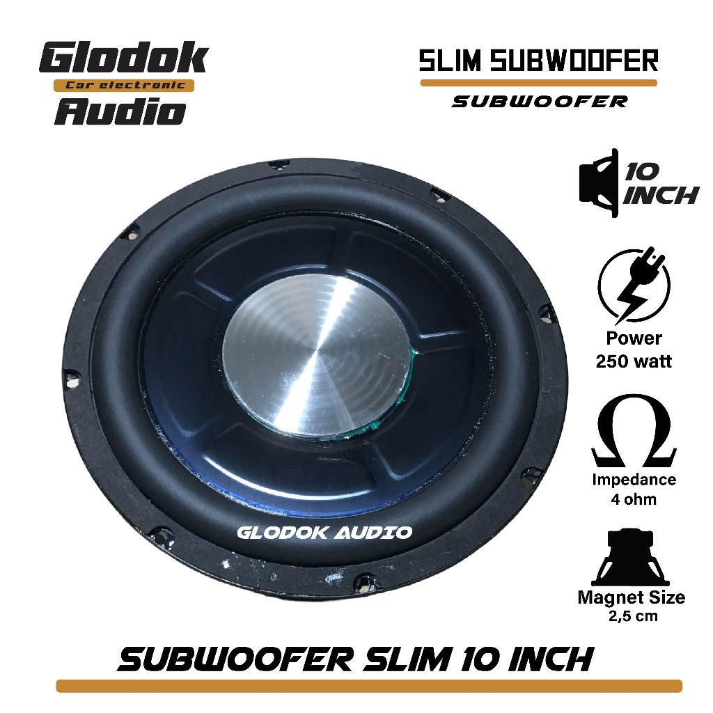 Jual Subwoofer Passive Slim 10 inch Single Coil 1pc | Shopee Indonesia