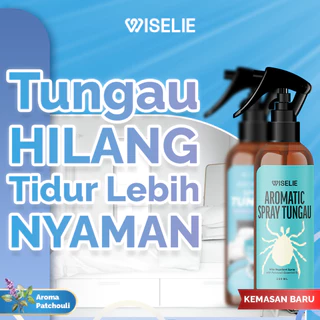 Wiselie Aromatic Spray Pengusir Tungau dengan Formula Dijamin Ampuh Membasmi Tungau Secara Efektif Anti Bakteri dan Virus Aman untuk Penggunaan di Kamar Tidur Menjaga Kesegaran dan Kebersihan Sepanjang Hari Tidak Meninggalkan Bau Menyengat