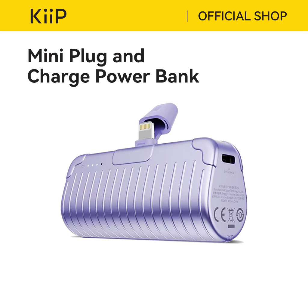KiiP Mini Power Bank Fast Charging PD 20W 2in1 Phone Holder 4800mAh