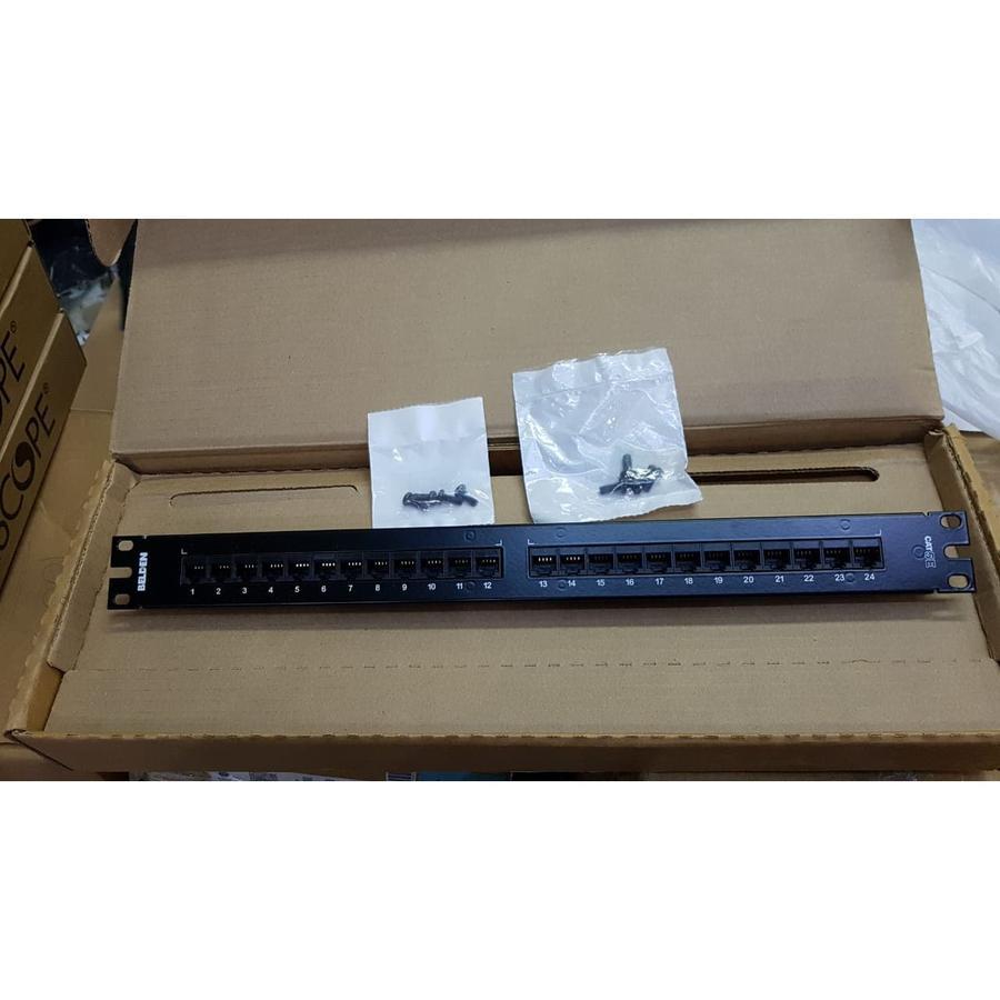 Jual Belden Patch Panel 24 port Cat5 / Patchpanel 24 Port Cat.5e ...