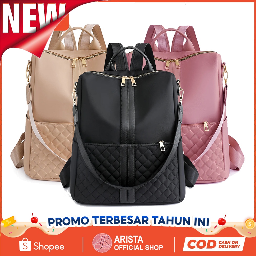 Jual ARISTA NEW Tas Ransel Multifungsi Backpack Female Black Original ...