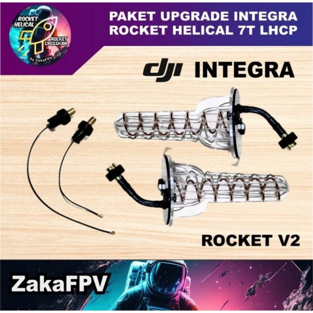 Jual PAKET UPGRADE ANTENNA DJI INTEGRA HELICAL ROCKET V2 | Shopee Indonesia