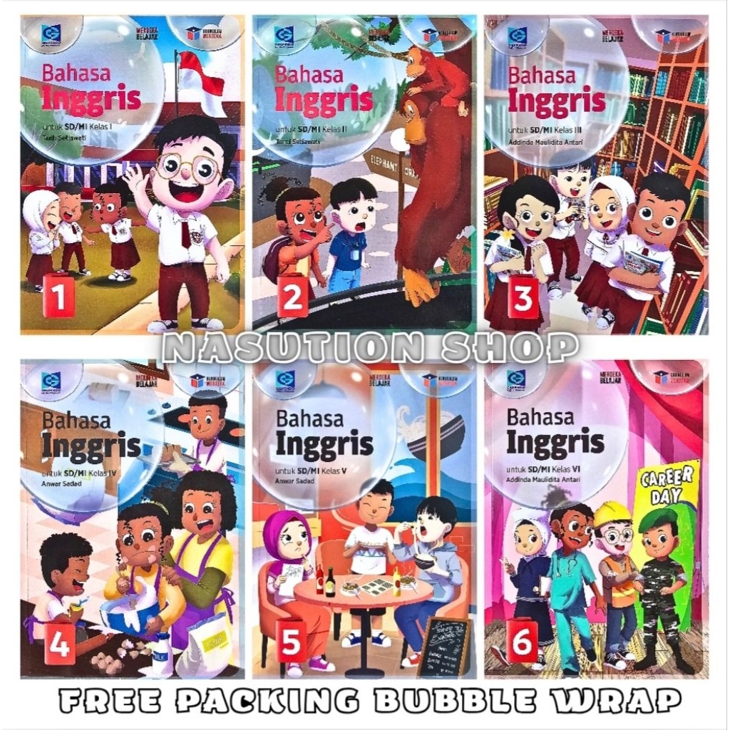Jual Buku Bahasa Inggris Kelas 1 2 3 4 5 6 SD/MI Grafindo Kurikulum ...