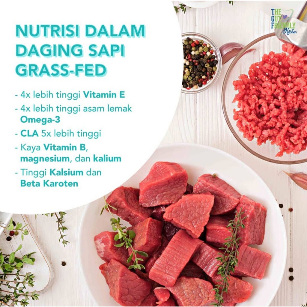 Jual THE GUT FRIENDLY GROUND VEAL (DAGING SAPI MUDA GILING)– GRASS FED ...