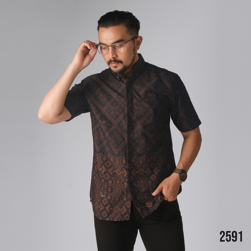 Jual PAKAJI Kemeja Batik Pria Pendek Lapis Puring Premium Batik Puring ...