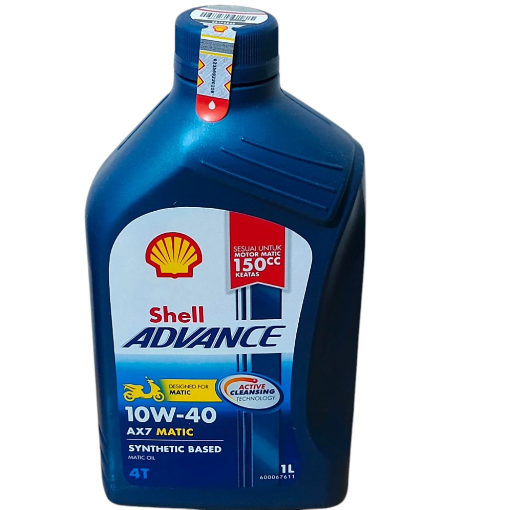Jual oli shell advance AX7 matic 1liter 10w 40 | Shopee Indonesia