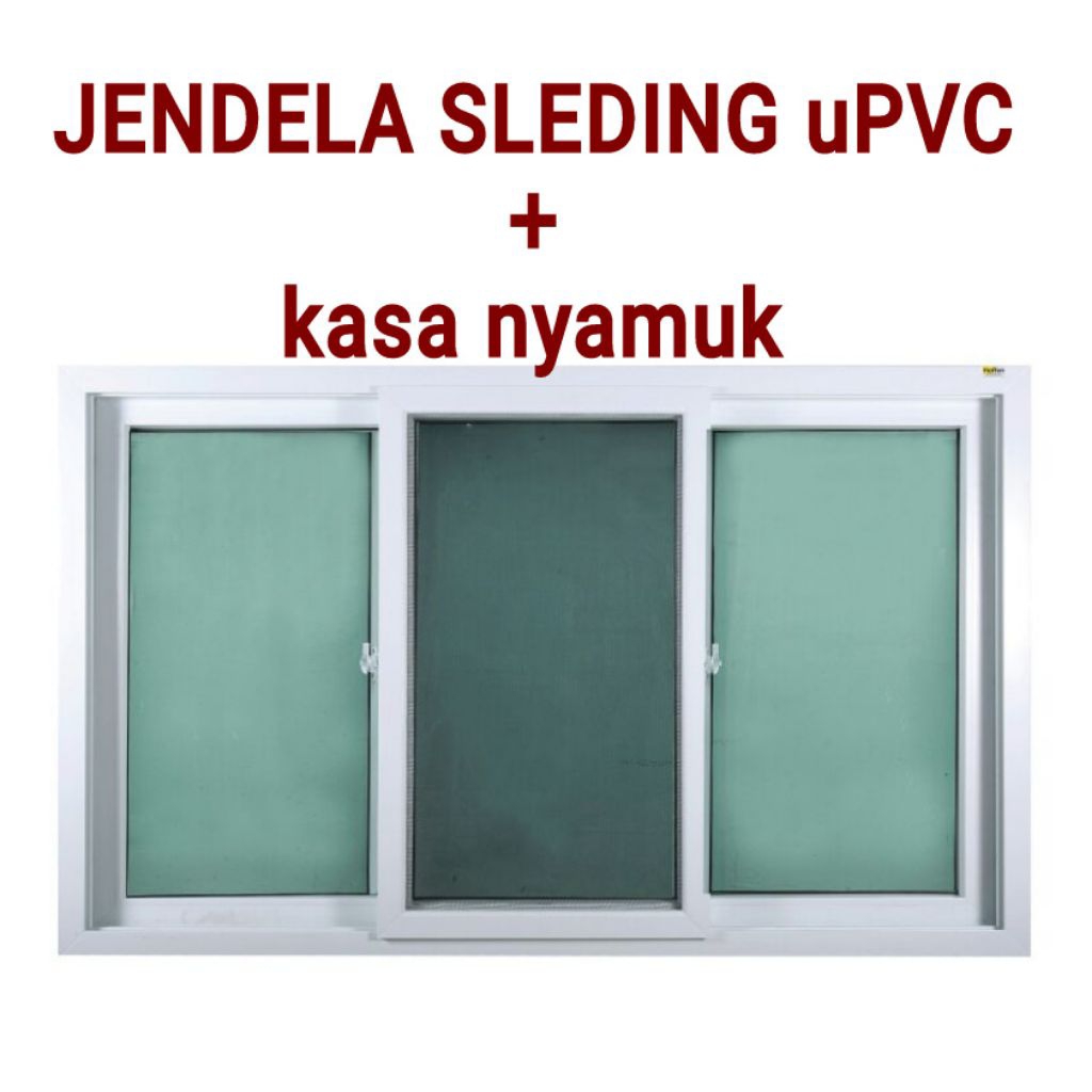 Jual Jendela Sleding UPVC Kasa Nyamuk Anti Rayap Anti Air Pintu Center