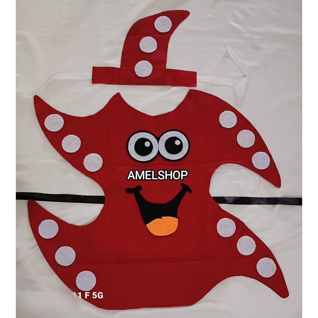 Jual Kostum Anak Star Fish/Baju karnaval bintang laut Anak SD/Costum ...