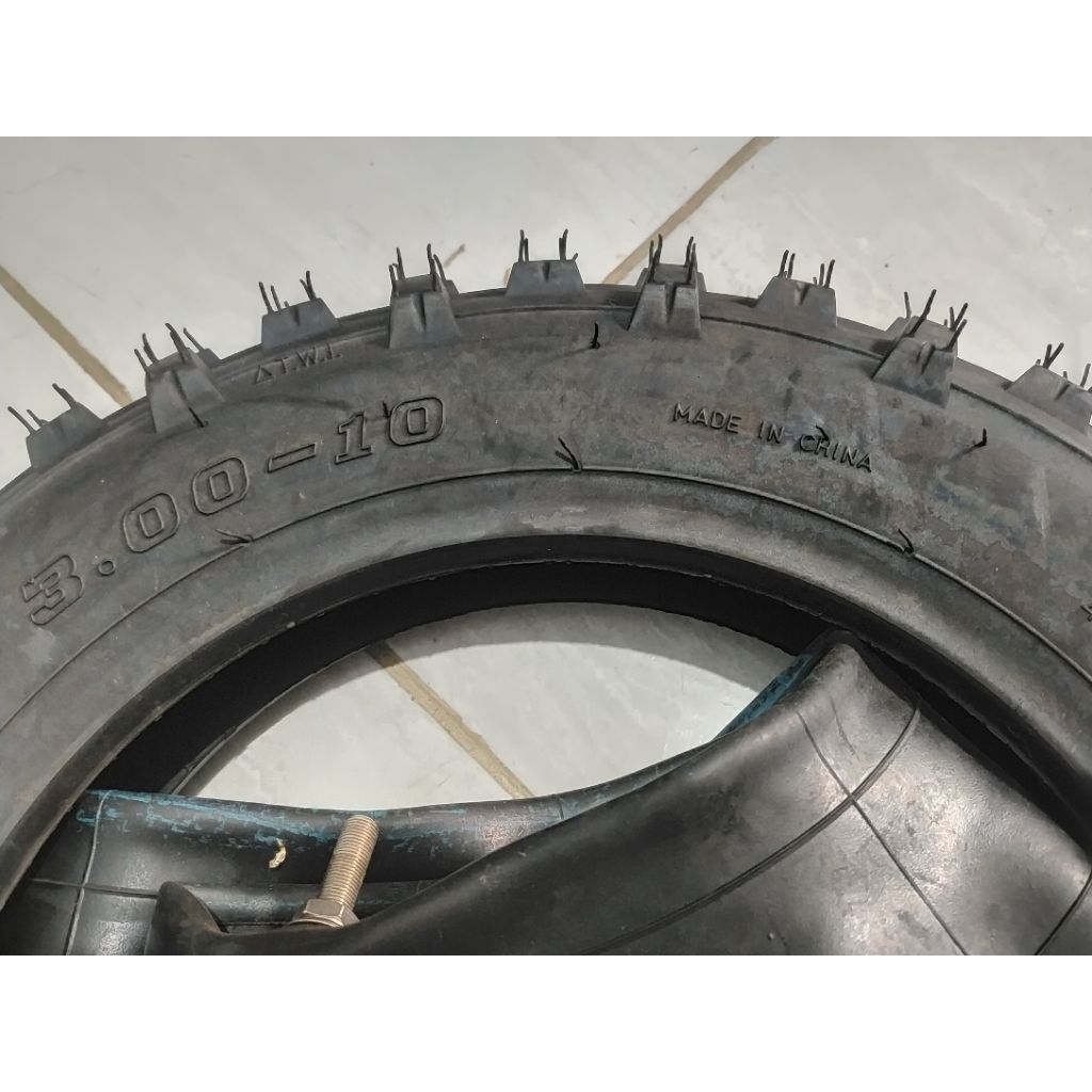 Jual Ban motor trail ukuran 3.00-10 - Ban trail 1set luar dan dalam ...