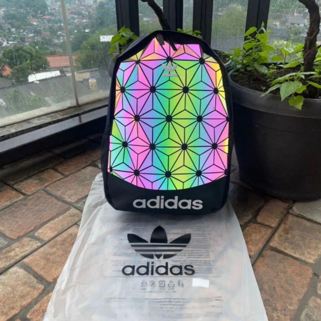 Jual [ FULLTAG ] TAS ADIDAS ISSEY MIYAKE PATTERN REFLECTIVIE / TAS ...