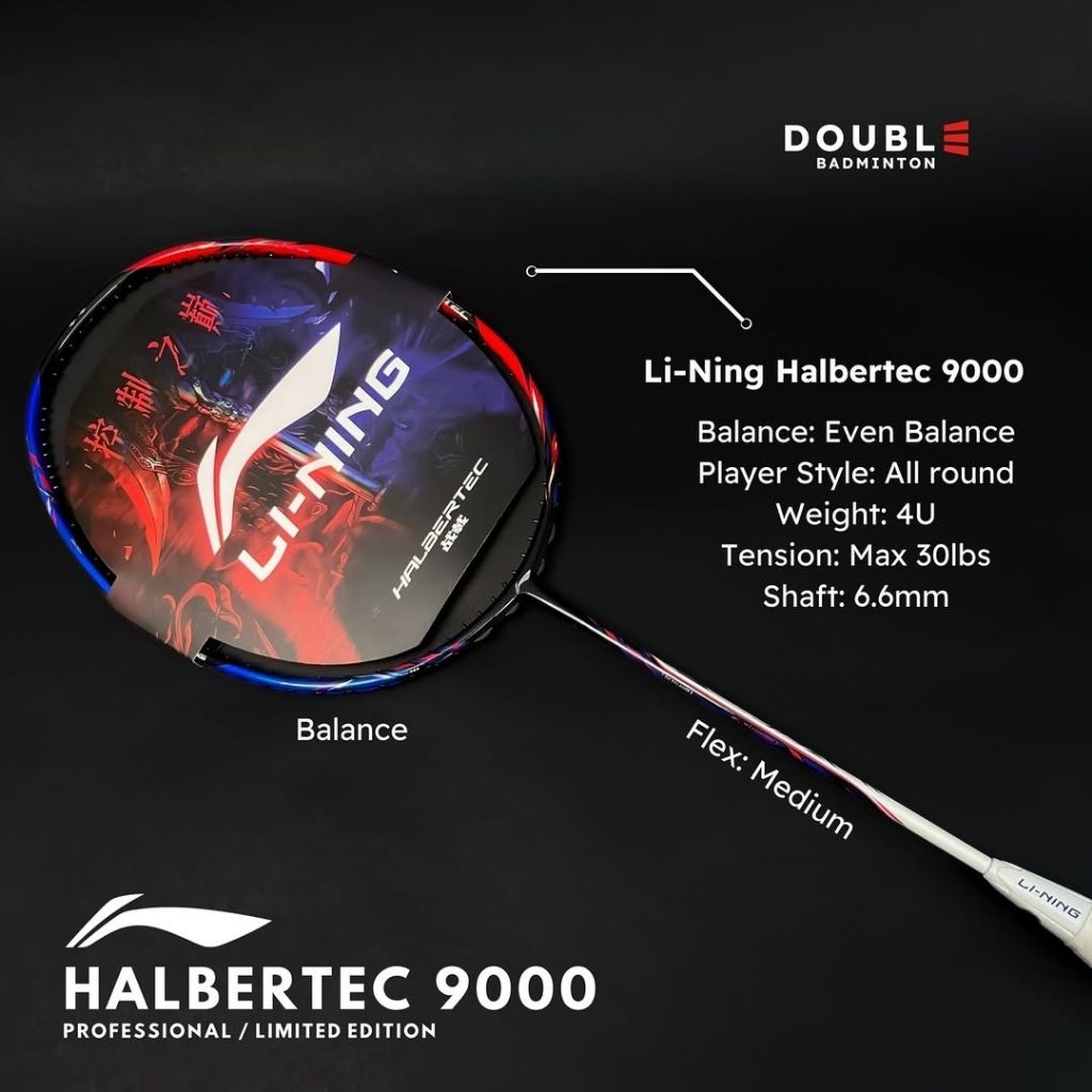 Jual raket badminton Halbertc 9000 NEW SEPESIAL limited editionKUALITAS ...