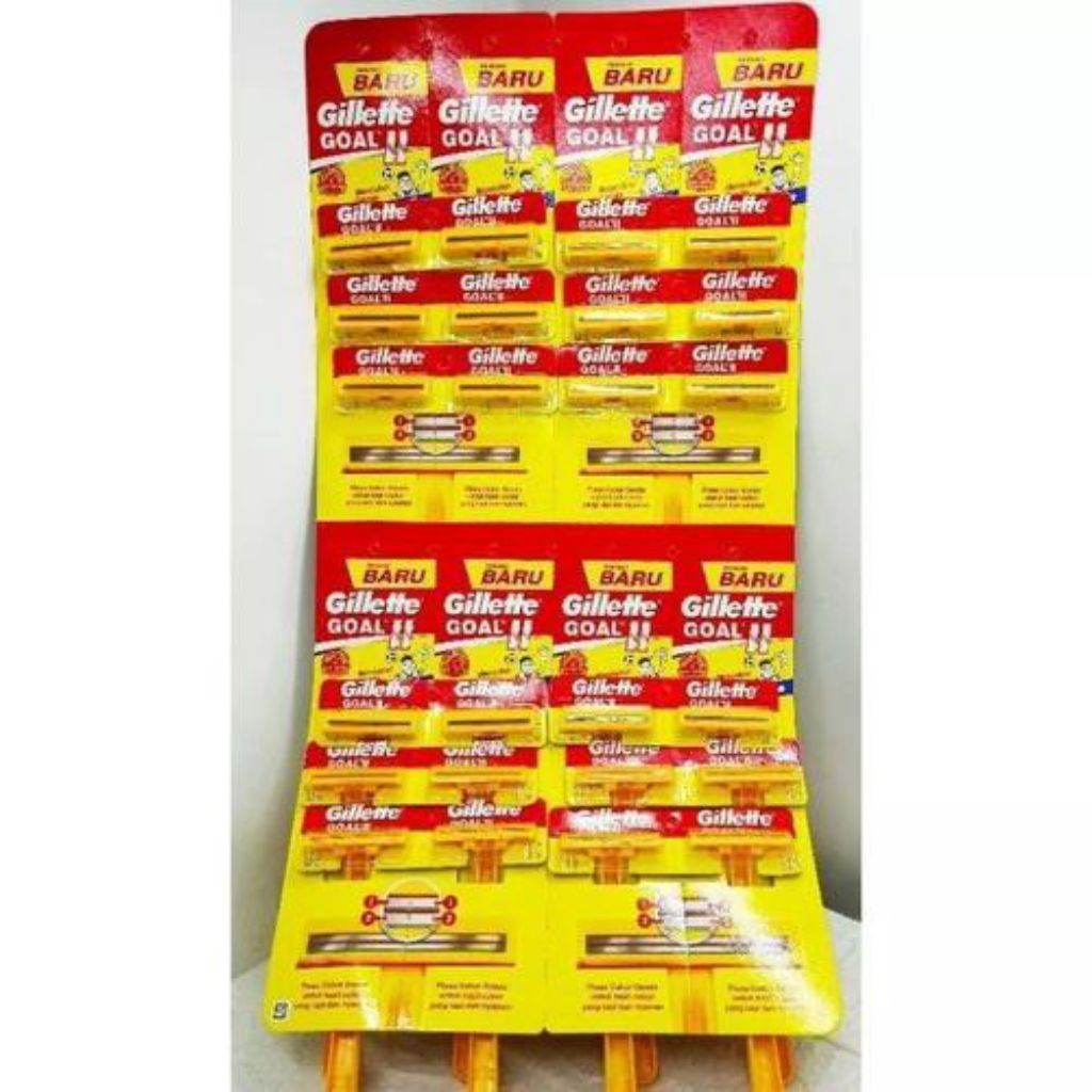 Jual Cukur Jenggot Kumis Gillette Goal Kuning 2 (24 Pcs) | Shopee Indonesia