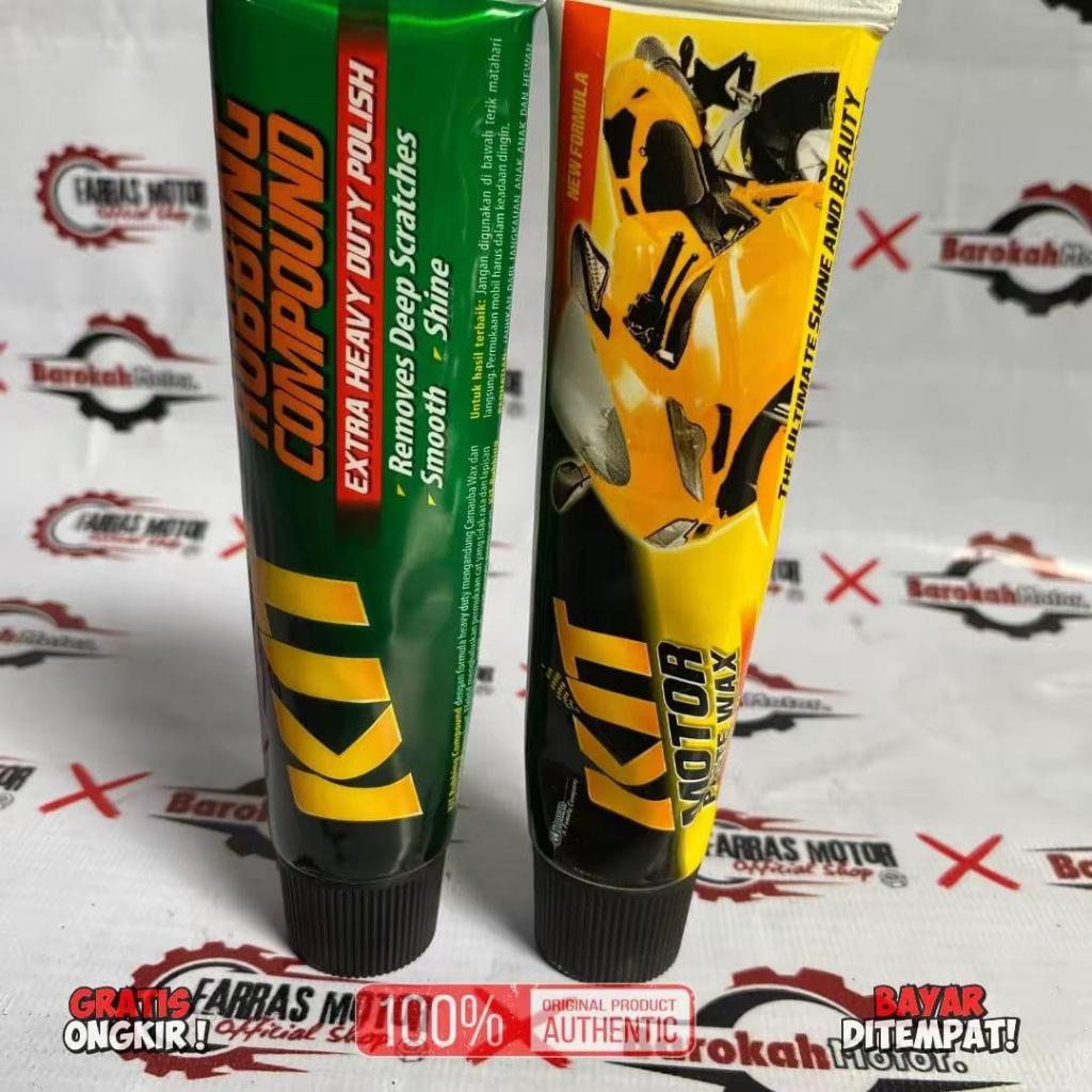 Jual PAKET 2 KIT MOTOR RUBBING COMPOUND DUTY POLISH + KIT PASTE WAX ...