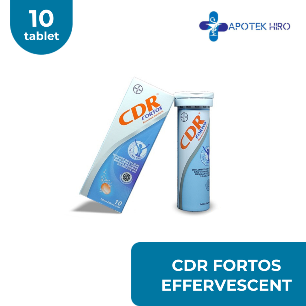 Jual CDR FORTOS EFFERVESCENT 10 TABLET | Shopee Indonesia